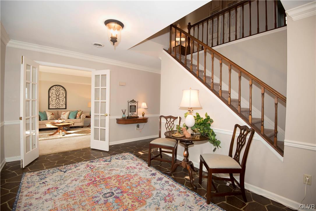 FOR PRIVACY, CLOSE THE FRENCH DOORS TO THE LIVING