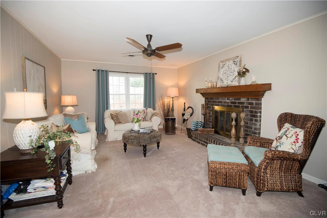 1709 Brandywine Road Allentown, PA 18104 - Photo 9 of 30 RESTFUL & COZY FAMILY ROOM. WOOD-BURNING FIREPLAC