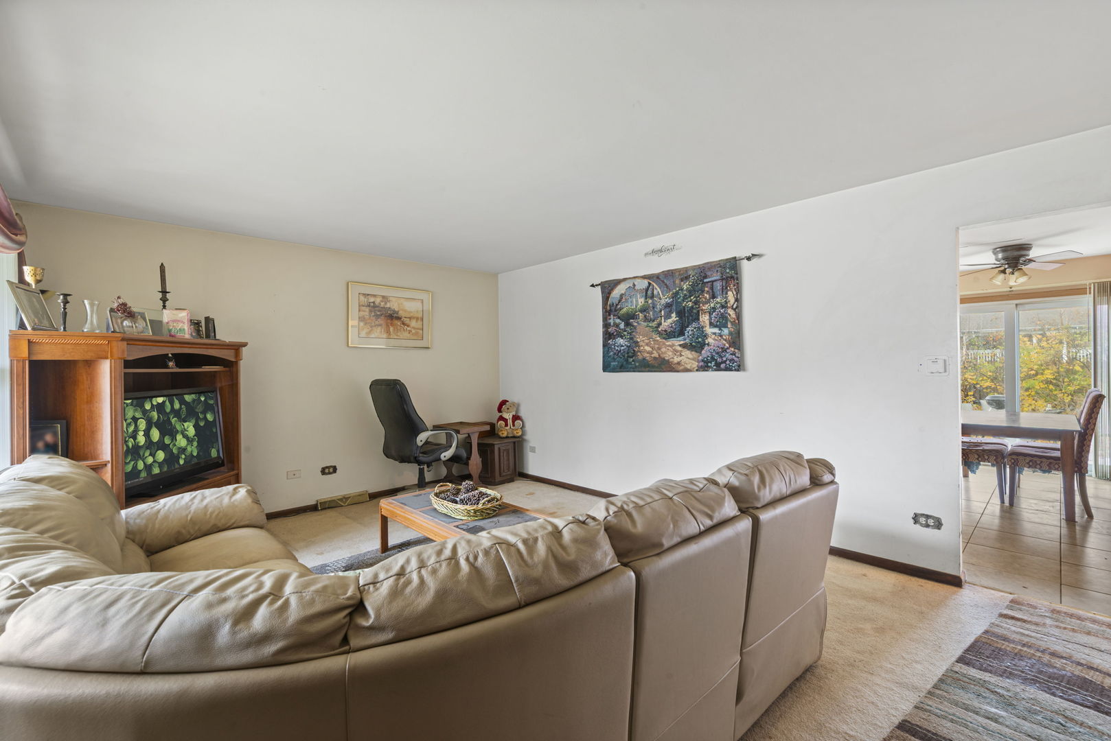 391 Cornell Lane Elgin, IL 60123 - Photo 8 of 20 a living room with furniture and a fireplace
