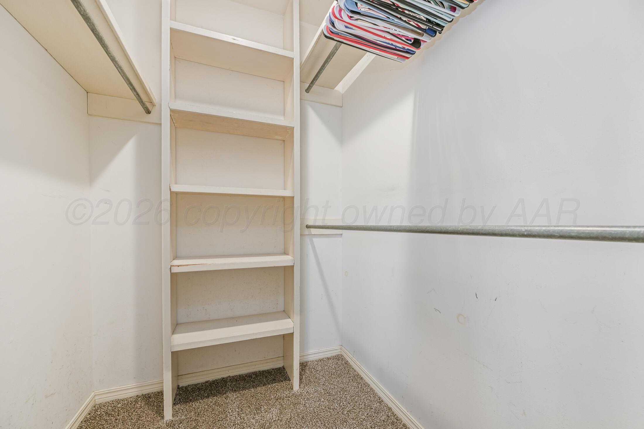 5408 George Terrace Amarillo, TX 79106 - Photo 17 of 26 a view of an empty walk in closet