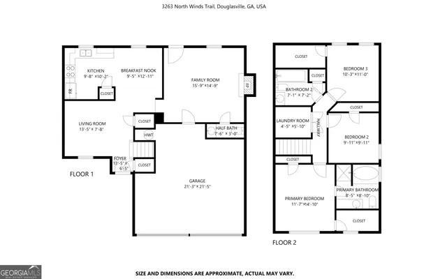 $1,715 | 3263 North Winds Trail, Douglasville, GA 30135