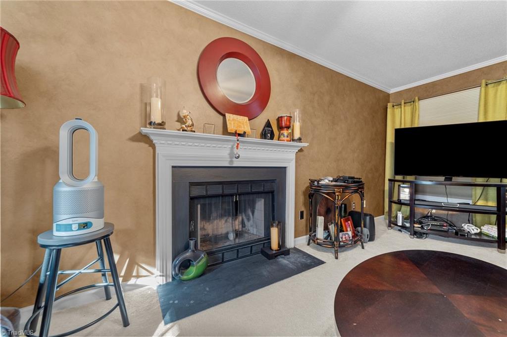 154 Longview Road Madison, NC 27025 - Photo 5 of 44 Wood burning fireplace in living room