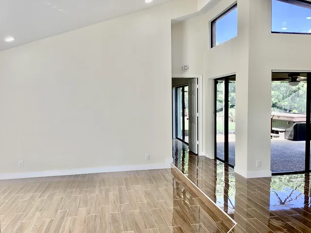 wooden floor in a an empty room