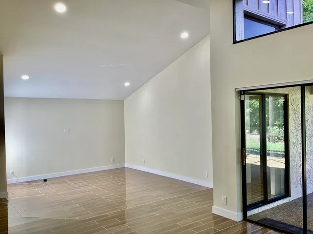 a view of an empty room