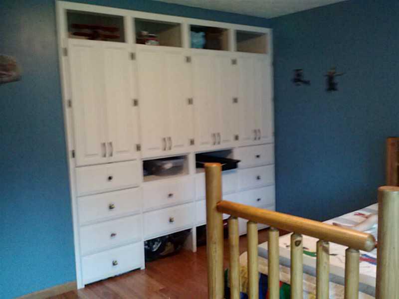 1262 Hartzell Road New Castle, PA 16105 - Photo 14 of 21 Bedroom. Custom built closets with lots of cubby holes for all those needed spaces.