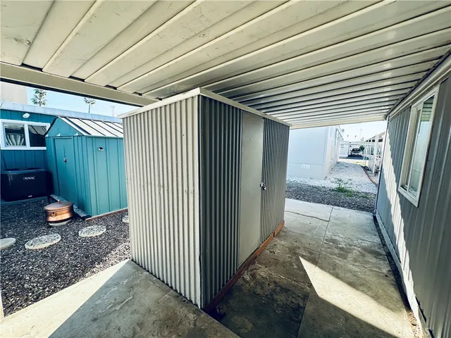 a view of a porch door