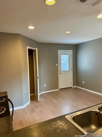 a view of a livingroom with a staircase