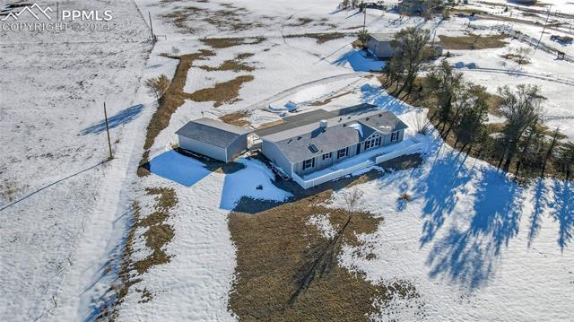 6605 Rio Road Peyton, CO 80831 - Photo 13 of 14 View of snowy aerial view