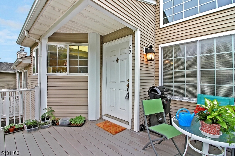 a backyard of a house with seating space