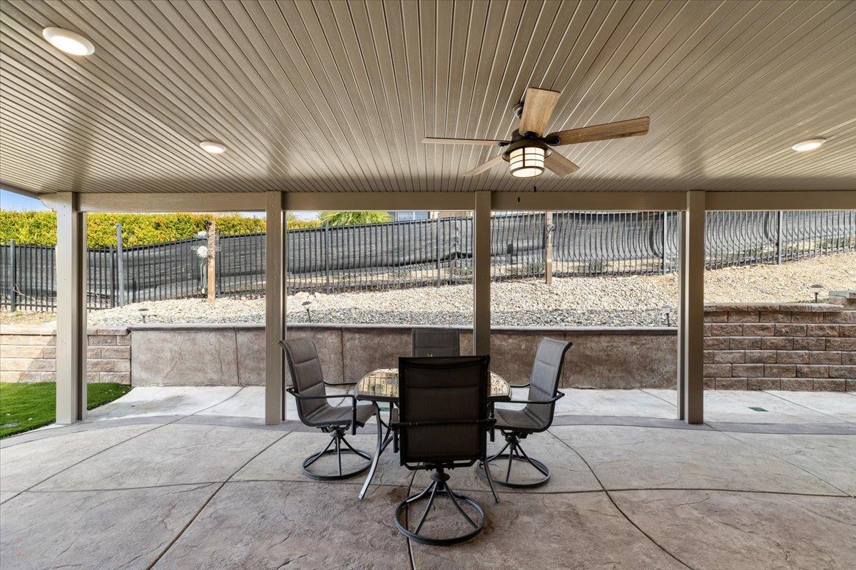 121 Athena Drive Copperopolis, CA 95228 - Photo 48 of 90 New expansive covered patio with fans and lighting