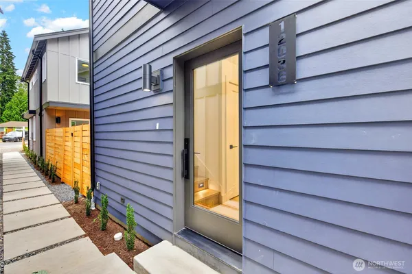 a view of front door