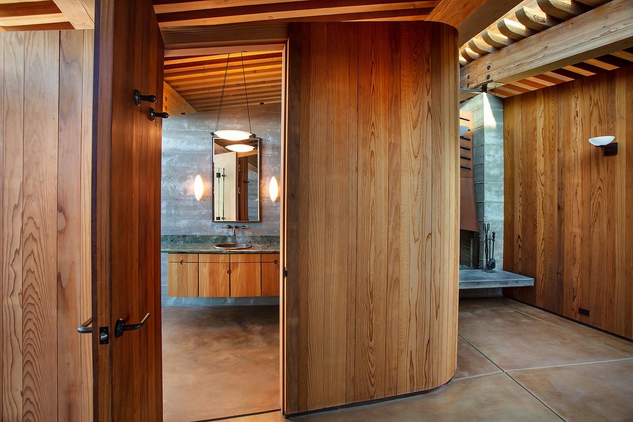 Clear Ridge Road Big Sur, CA 93920 - Photo 19 of 25 a view of a hallway with closet and a door