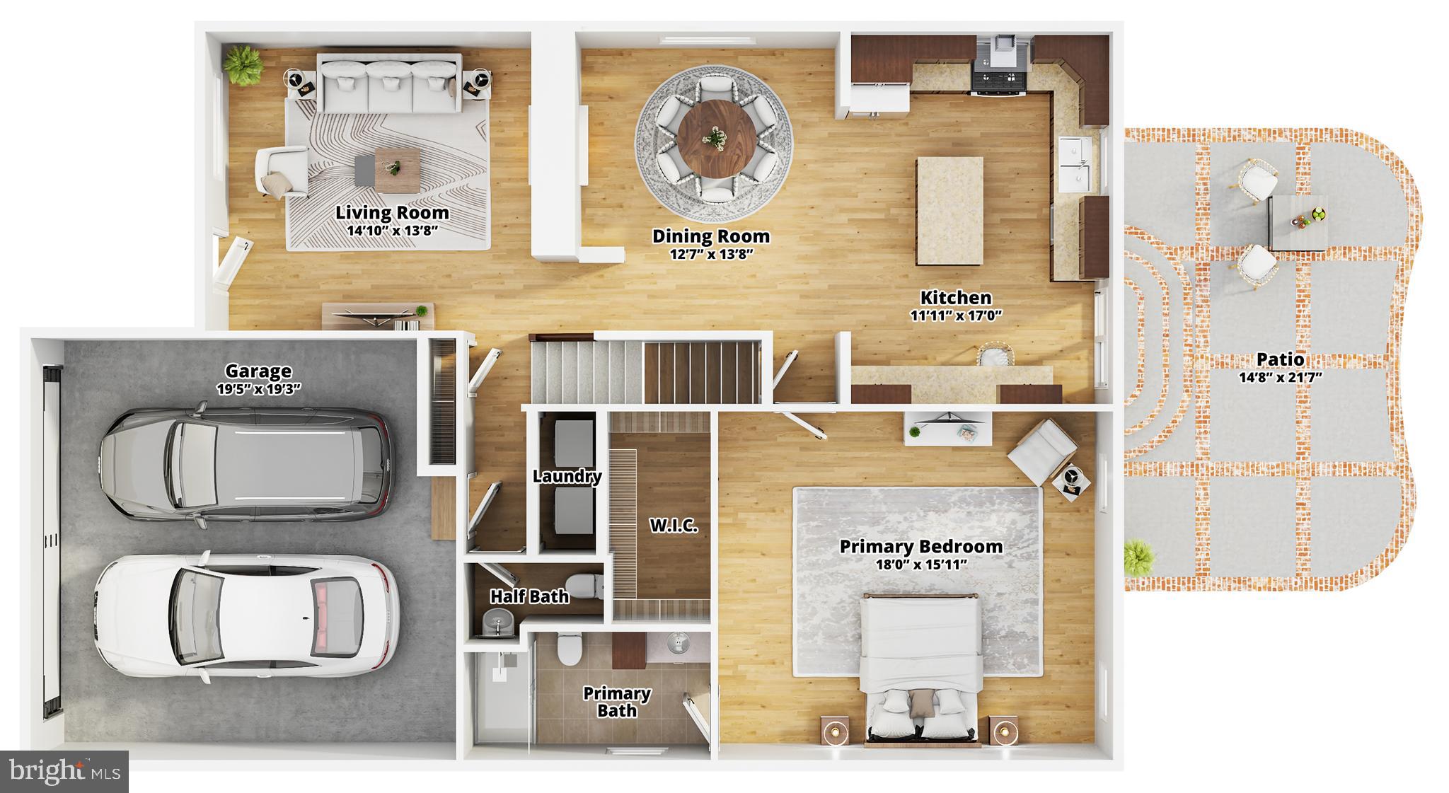 1502 Avennel Way Crofton, MD 21114 - Photo 48 of 50 Main level floorplan