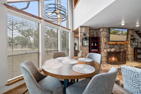 a outdoor space with furniture