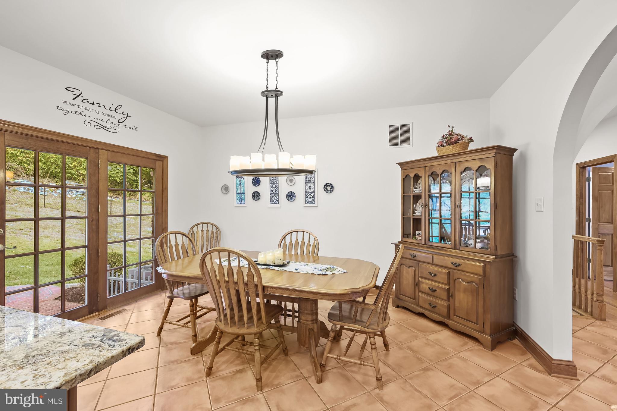 5245 Shookstown Road Frederick, MD 21702 - Photo 22 of 74 Casual Dining Area | Arched Doorways