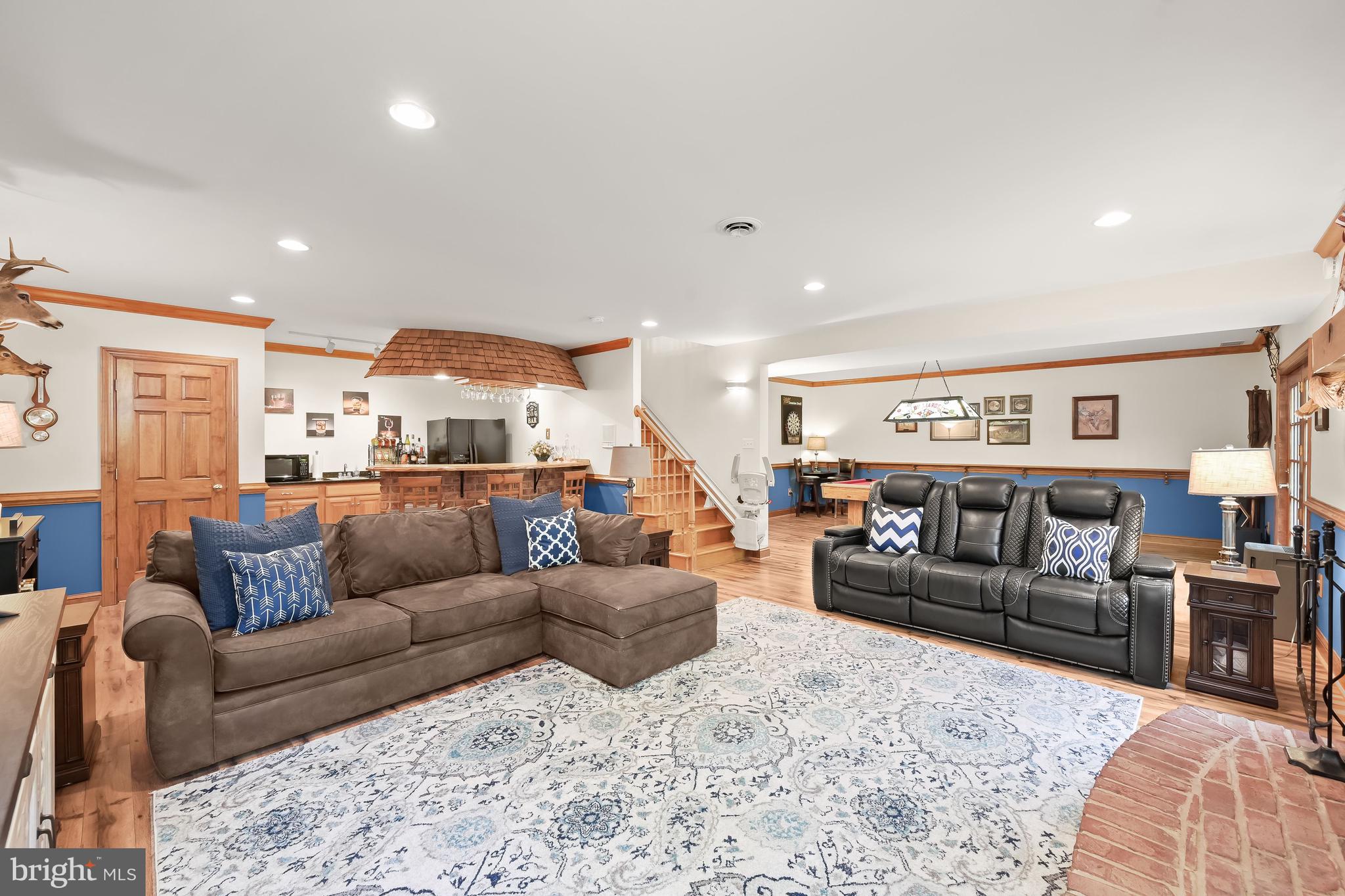 5245 Shookstown Road Frederick, MD 21702 - Photo 38 of 74 Game Room | Wet Bar | Fireplace