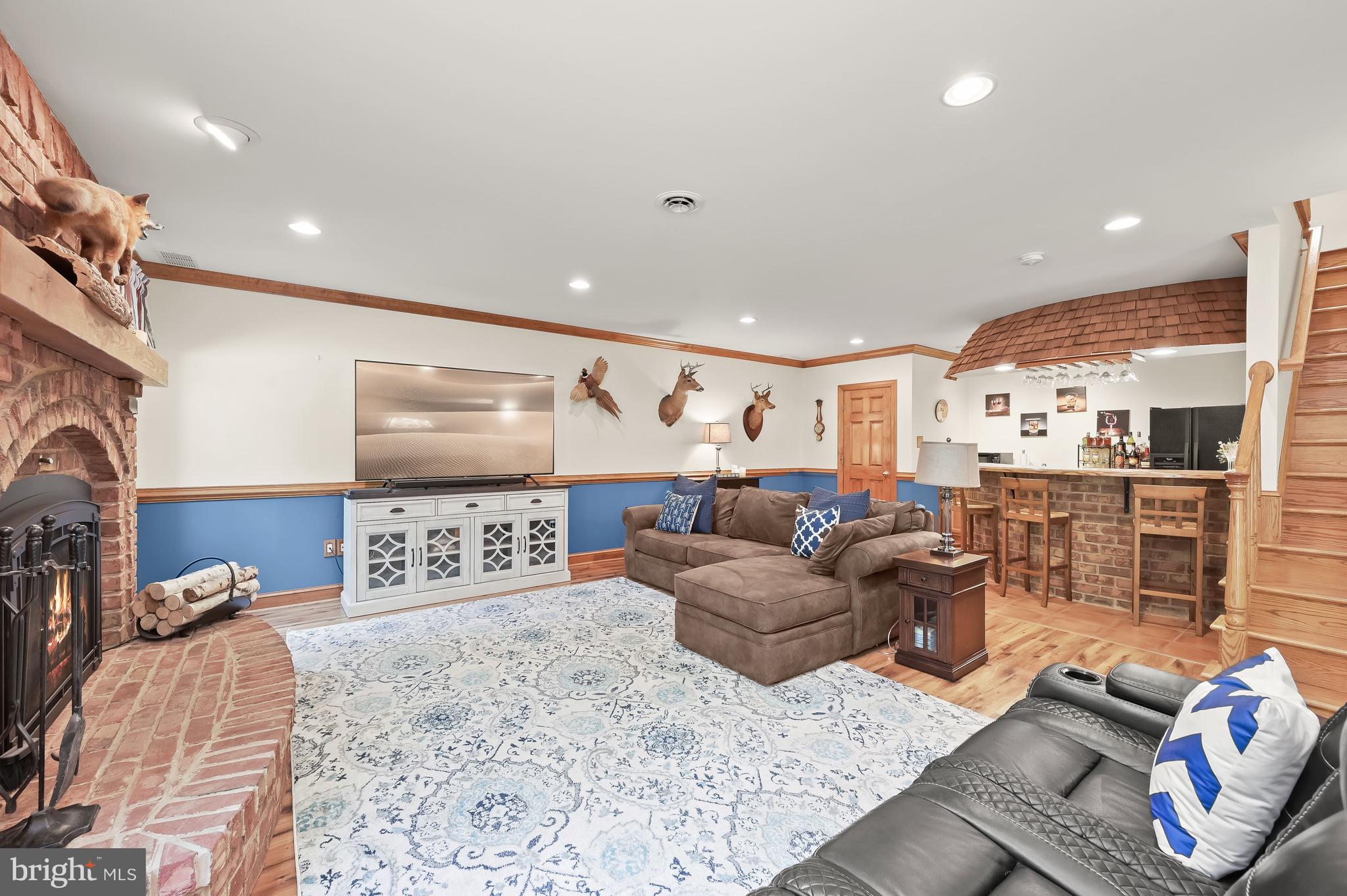 5245 Shookstown Road Frederick, MD 21702 - Photo 40 of 74 Game Room | Wet Bar | Fireplace