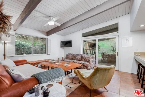 a outdoor space with furniture and pool