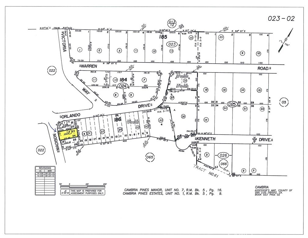 0 Madison Street Cambria, CA 93428 - Photo 2 of 13 #435 CCSD. 50'x105' double lot.