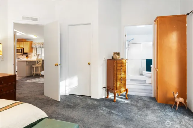 a view of walk in closet with window