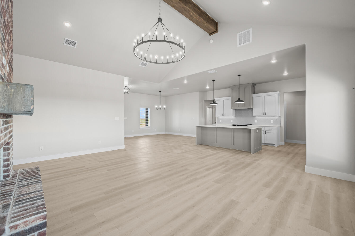 17414 C R 3100 Slaton, TX 79364 - Photo 27 of 46 a view of a kitchen with a sink dishwasher a refrigerator and a stove