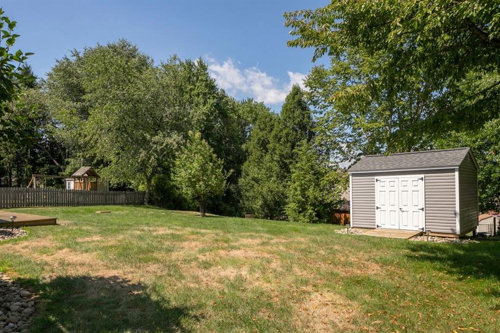 604 Dressel Road Allison Park, PA 15101 - Photo 23 of 25 View of back yard from the right side of the house. The 12x10ft storage shed is approximately 4 years old.