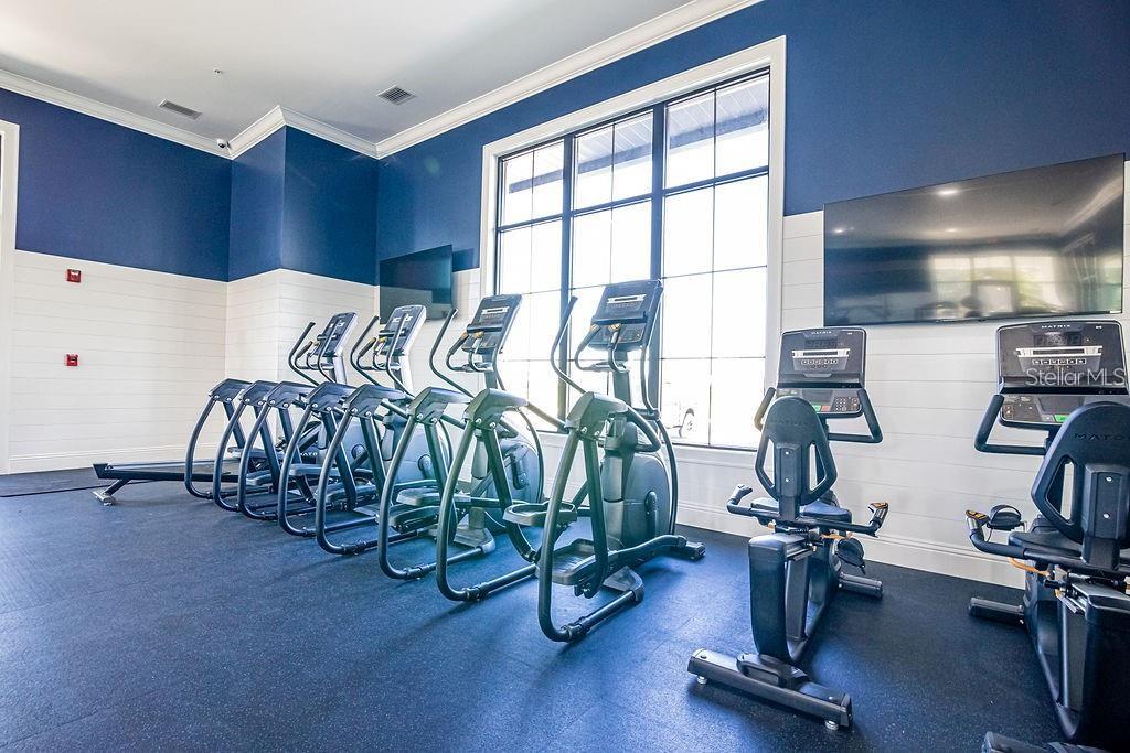2937 Hooded Crane Cove Harmony, FL 34773 - Photo 54 of 58 a view of a room with gym equipment