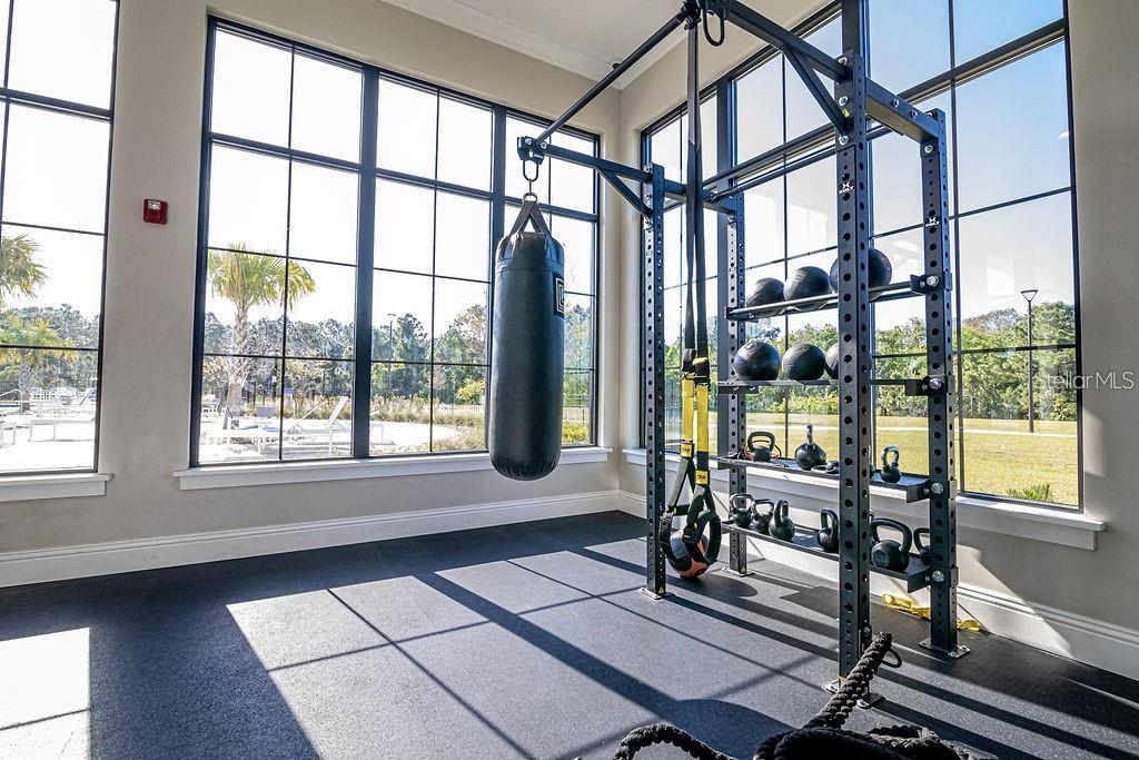 2937 Hooded Crane Cove Harmony, FL 34773 - Photo 57 of 58 a view of a room with gym equipment