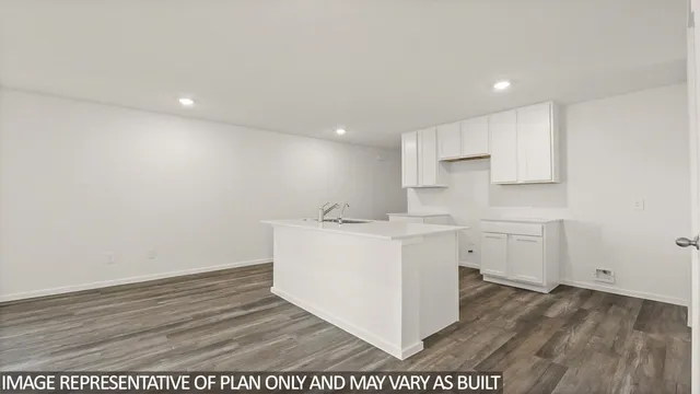 a utility room with a sink a cabinetry and appliances