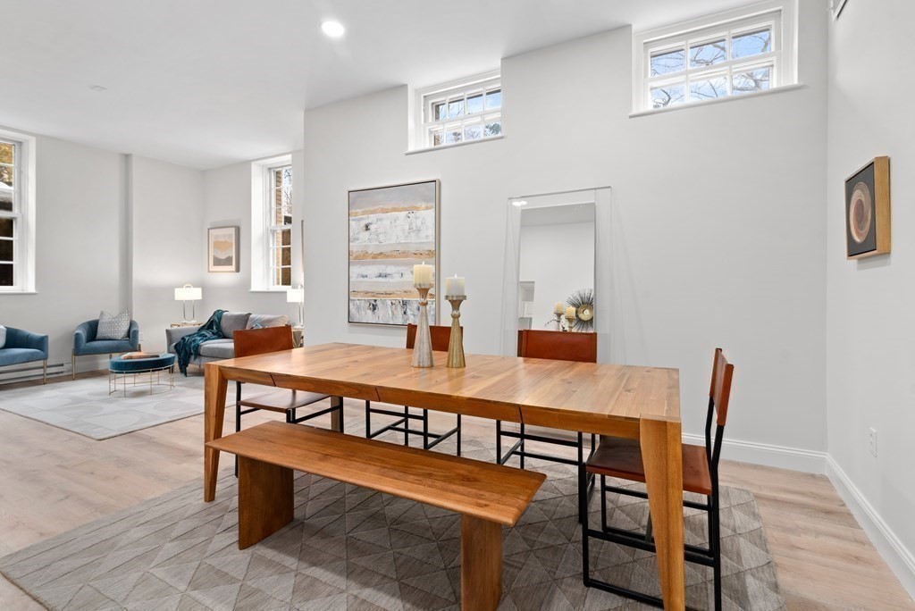 65 Glen Road, Unit H2 Brookline, MA 02445 - Photo 6 of 34 a view of a dining room with furniture