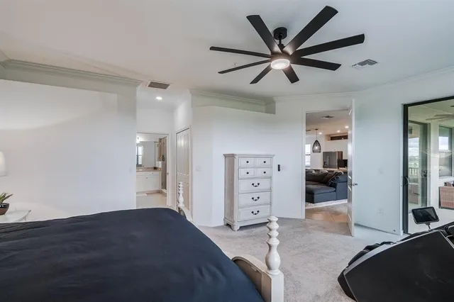 a bathroom with a shower sink double and mirror