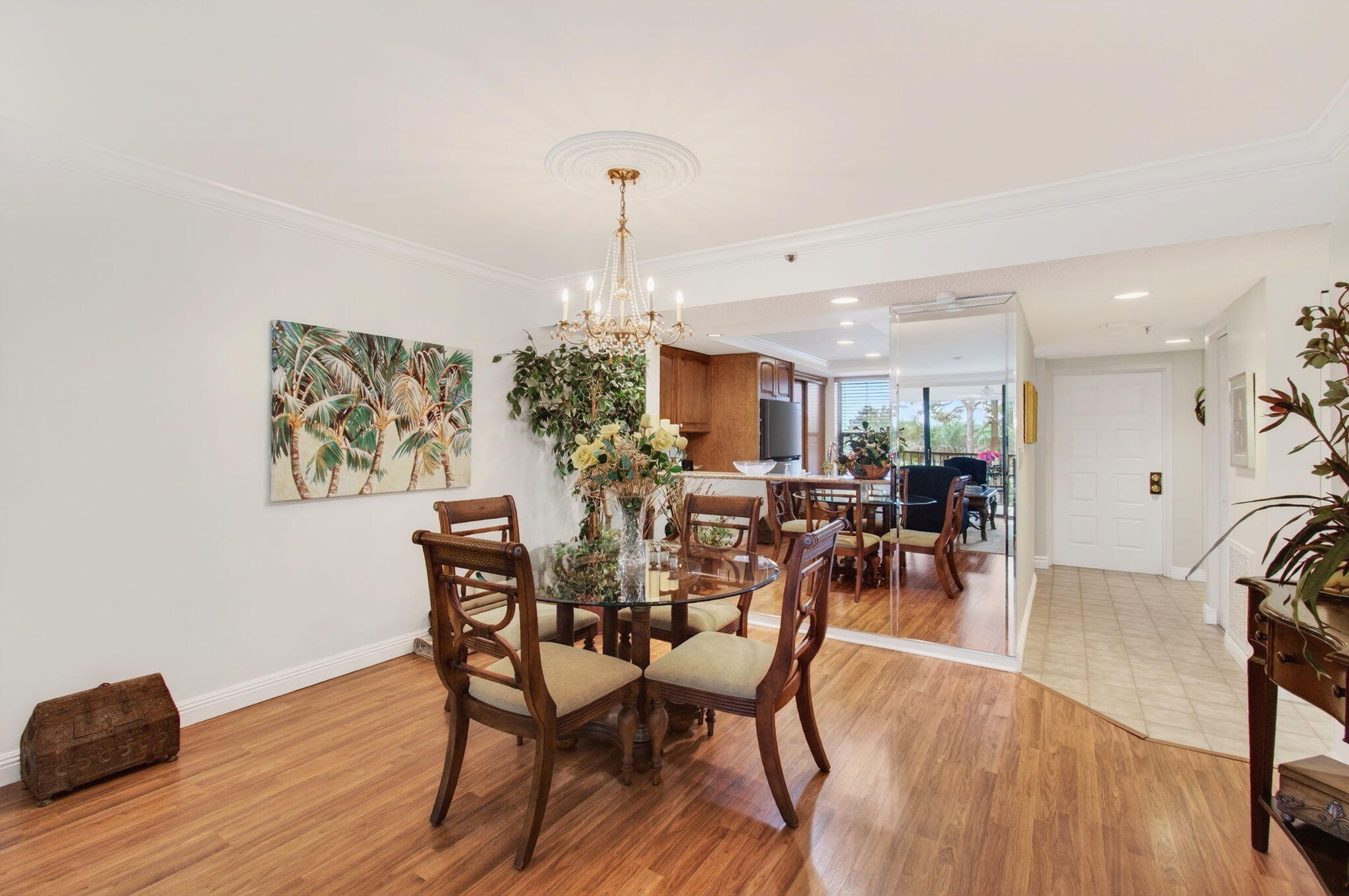 6562 Boca Del Mar Drive, Unit 326 Boca Raton, FL 33433 - Photo 5 of 25 a view of a dining room with furniture window and wooden floor