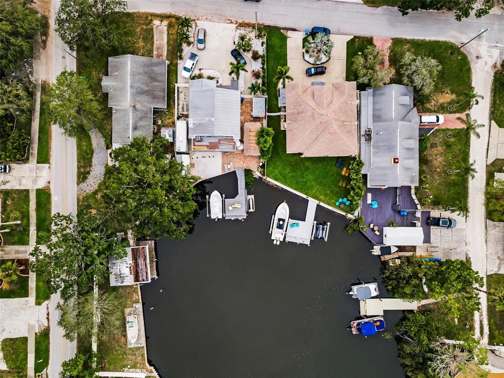394 Georgia Avenue Crystal Beach, FL 34683 - Photo 39 of 69 an aerial view of a house with an outdoor space