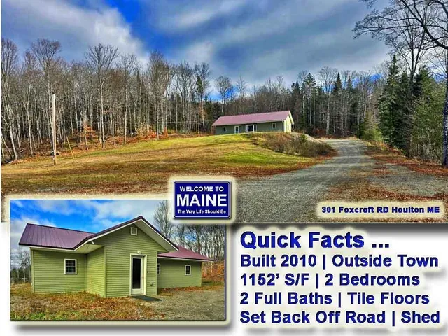 $169,900 | 301 Foxcroft Road, Houlton, ME 04730