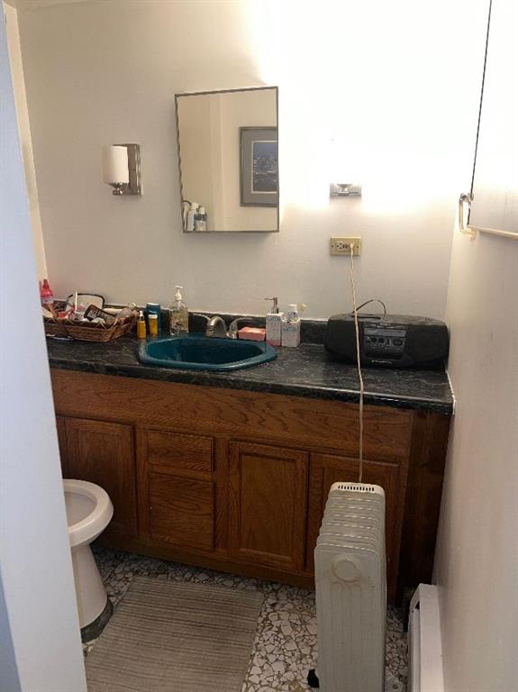 1619 Brownsville Road Pittsburgh, PA 15210 - Photo 28 of 33 a bathroom with a sink a toilet and mirror