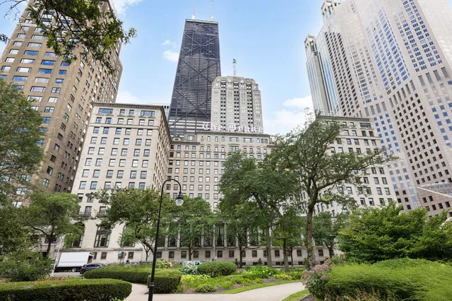 a front view of a building