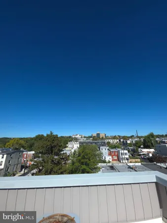 a view of a city from a terrace