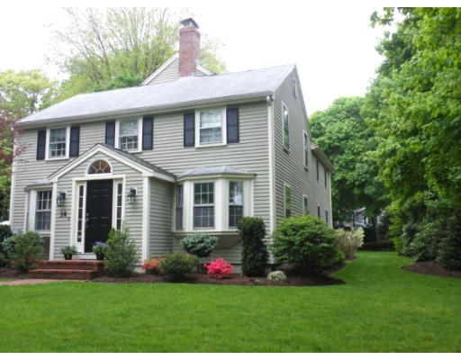 14 Ingersoll Road Wellesley, MA 02481 - Photo 1 of 1 a front view of a house with a garden