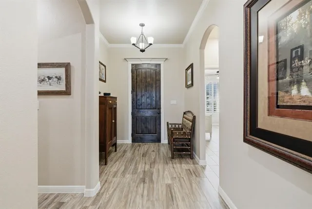 a view of livingroom with furniture and wooden floor