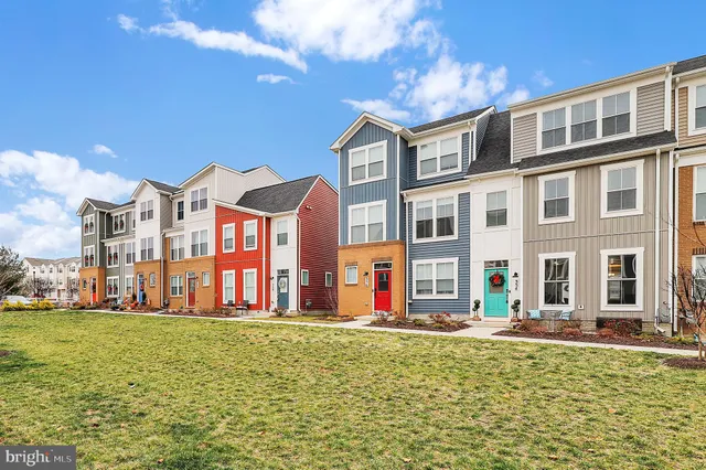 a street view with tall buildings