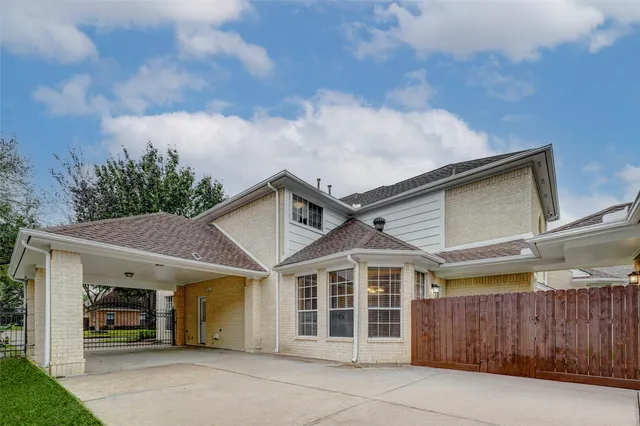 front view of a house with a garage