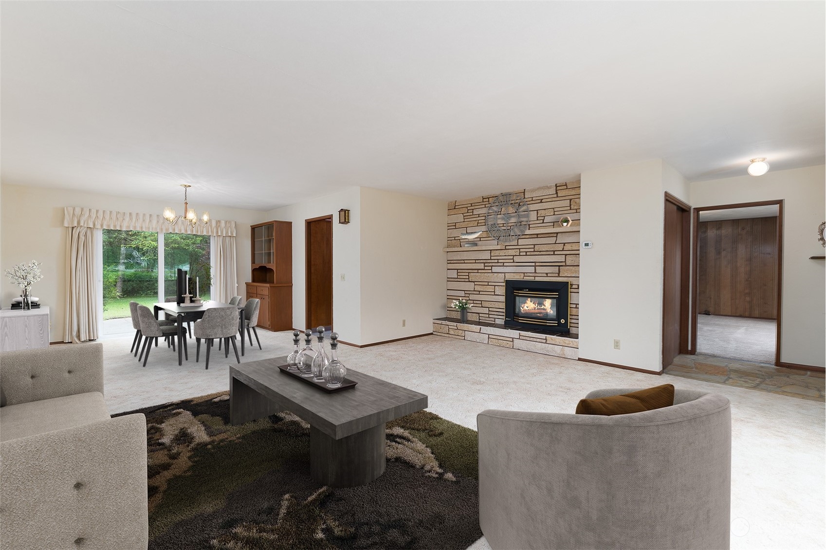 1275 West Axton Road Ferndale, WA 98248 - Photo 3 of 30 a living room with furniture and a fireplace