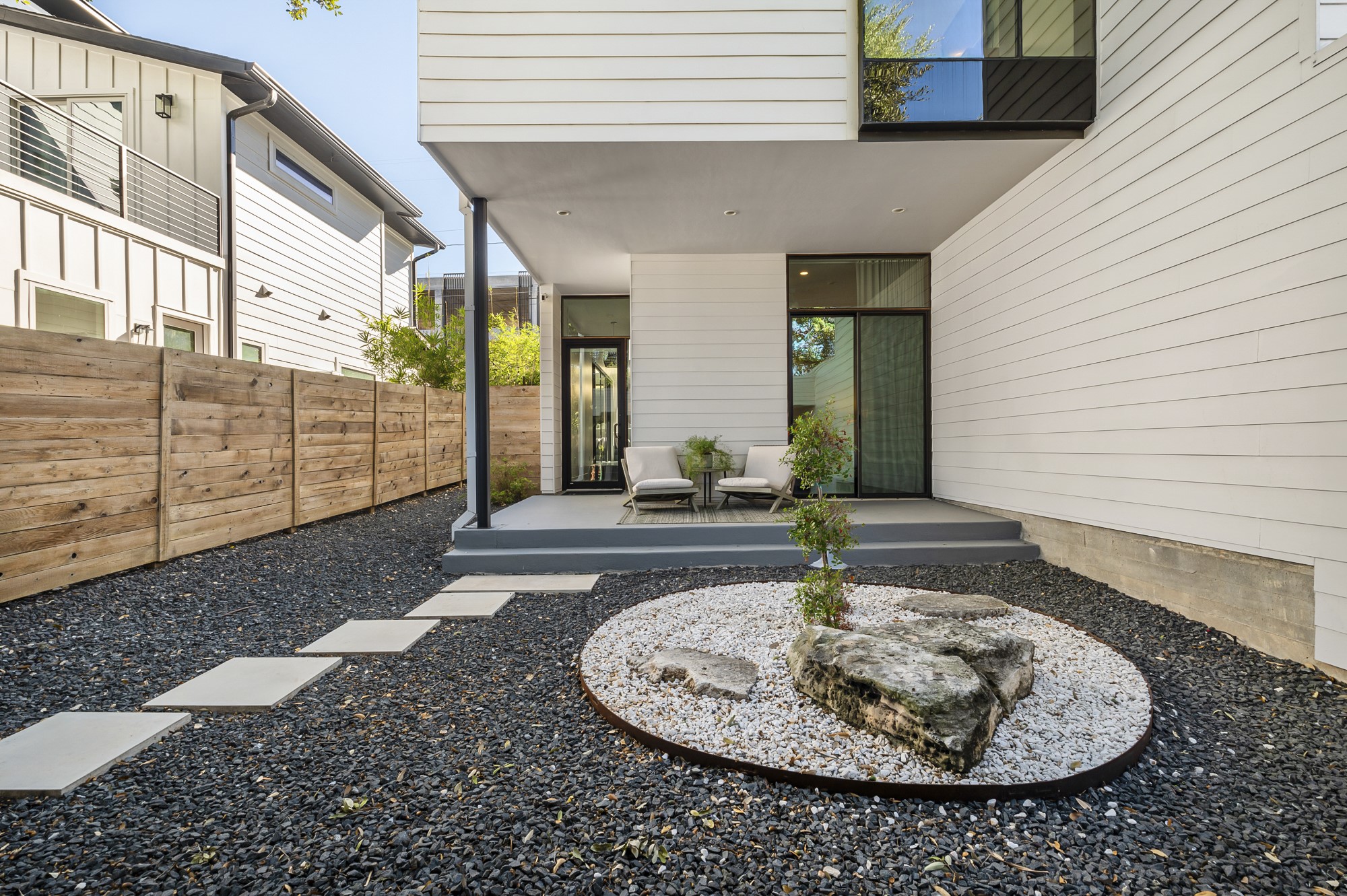 2411 Euclid Avenue, Unit A Austin, TX 78704 - Photo 2 of 40 Welcoming entry framed by modern architecture and thoughtful landscaping