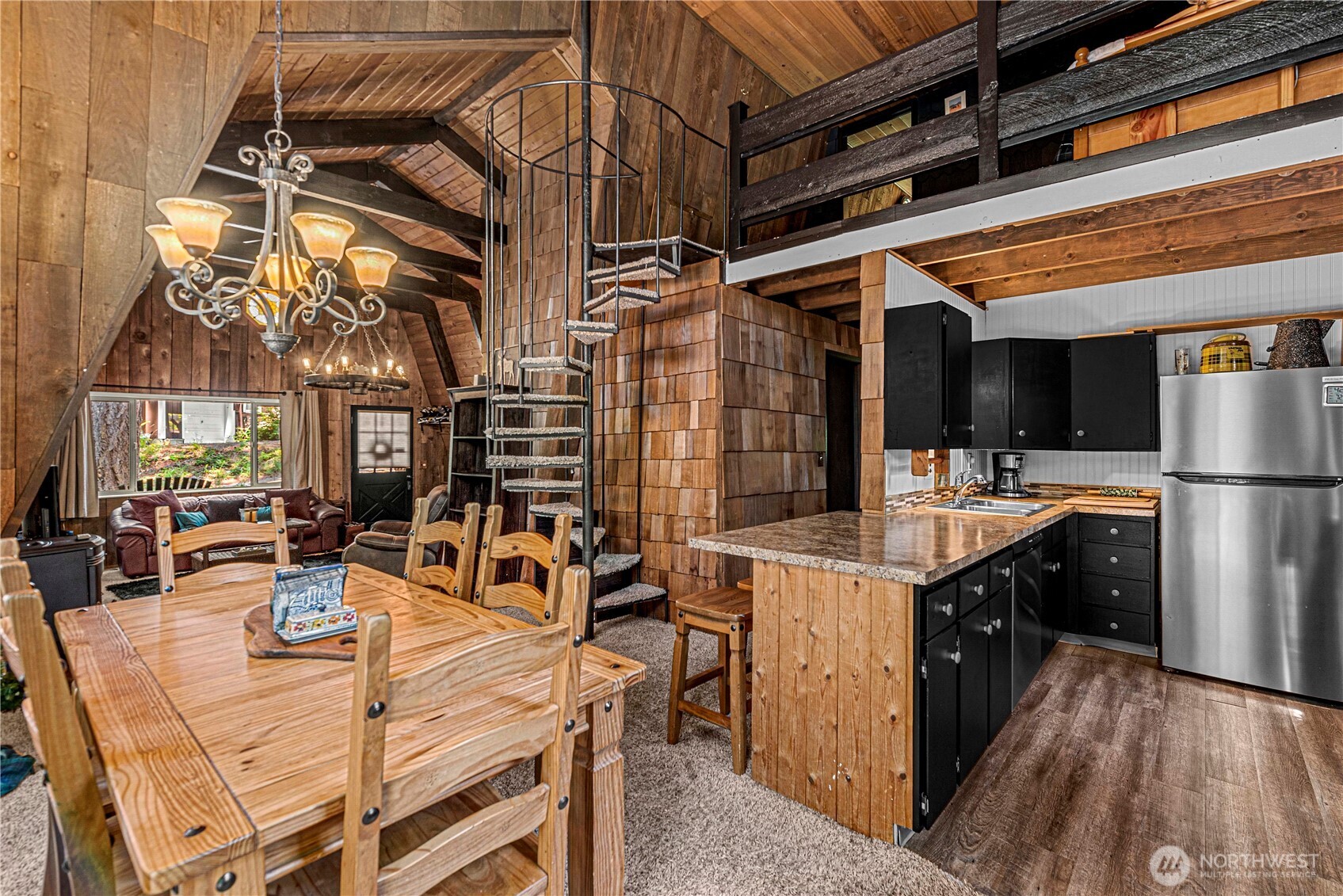 20 Deer Point Lane Ronald, WA 98940 - Photo 12 of 28 a view of a kitchen with appliances and dining table