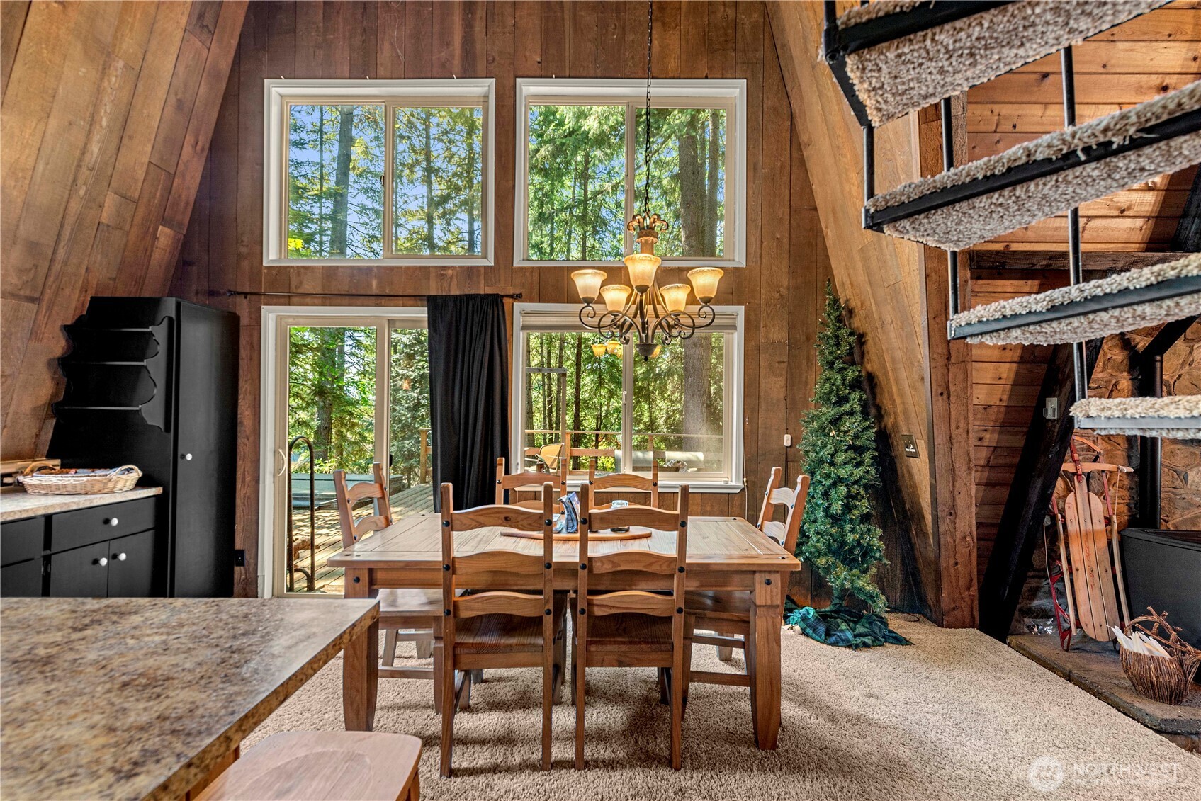20 Deer Point Lane Ronald, WA 98940 - Photo 13 of 28 a view of a dining room with furniture and a window