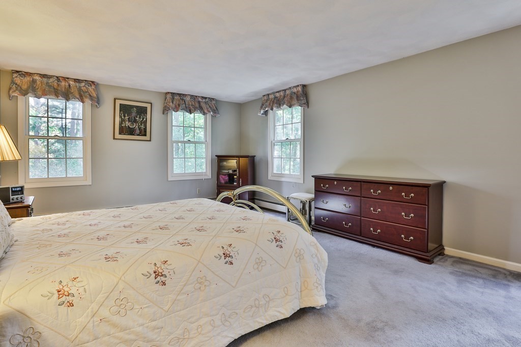 18 Forest Lane Boxford, MA 01921 - Photo 25 of 33 a bedroom with a bed and a dresser next to a window