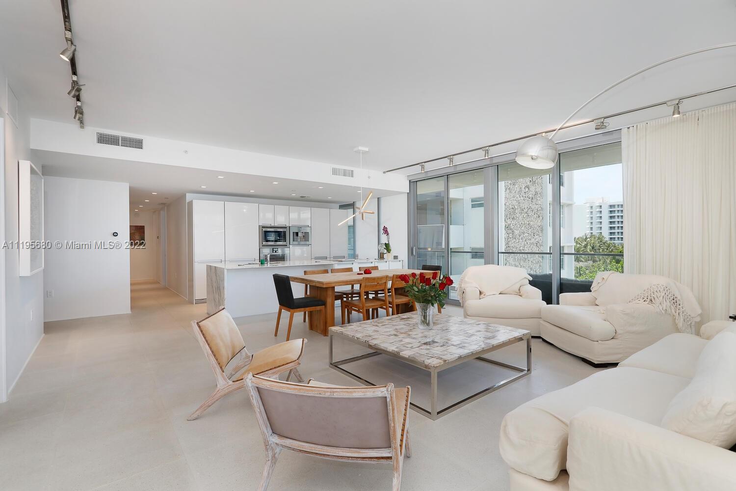 Miami Beach Miami Beach, FL 33139 - Photo 12 of 27 a living room with furniture and a large window