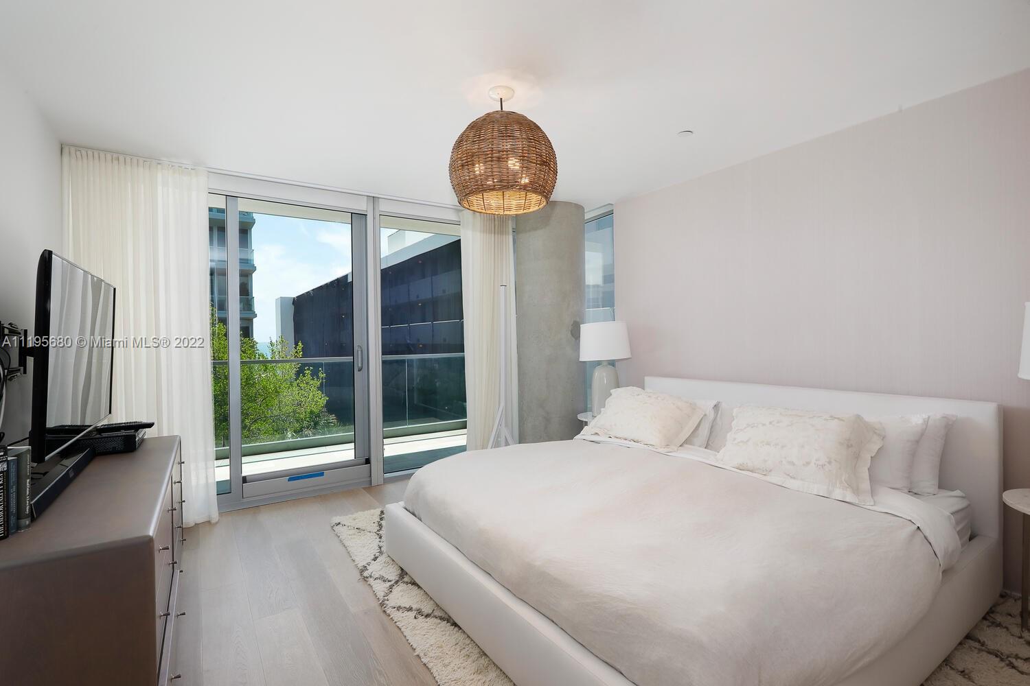 Miami Beach Miami Beach, FL 33139 - Photo 16 of 27 a bedroom with a bed and a view of balcony