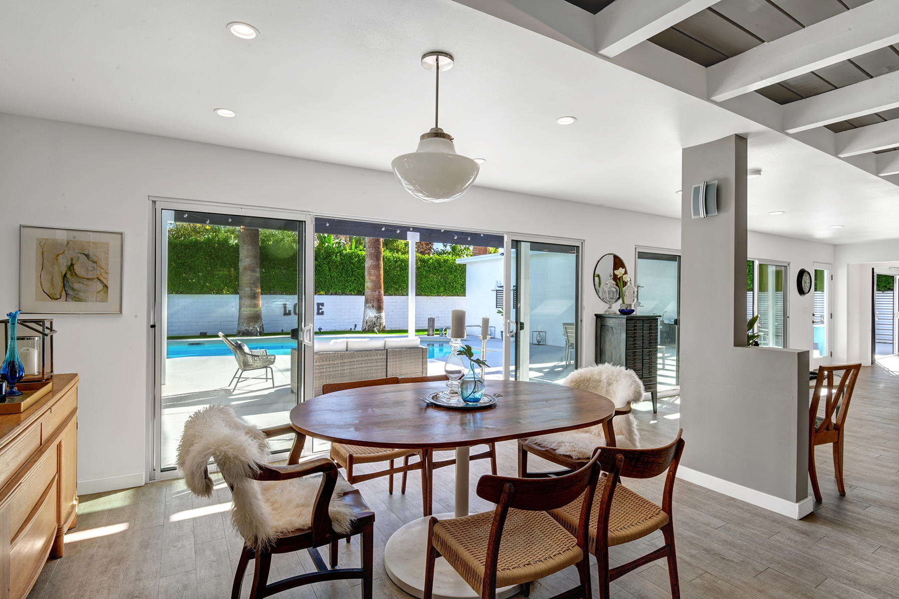 4 Palomino Road Palm Springs, CA 92264 - Photo 18 of 34 DINING ROOM TO POOL MLS