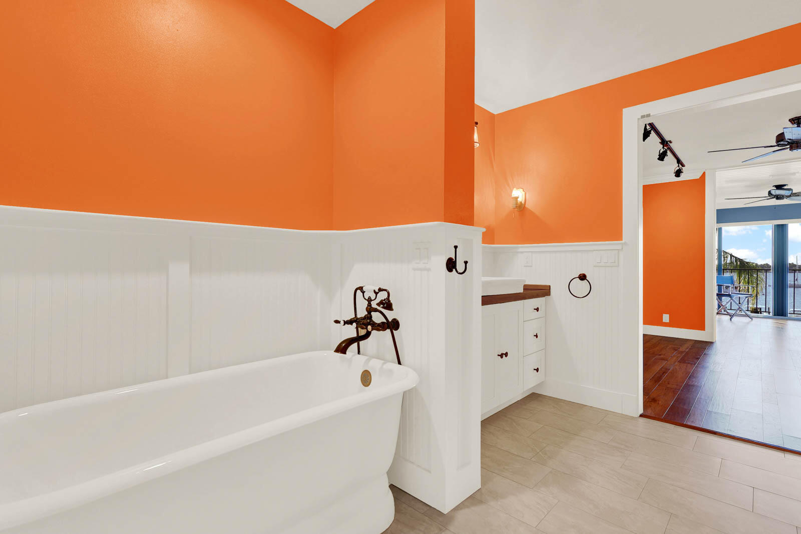 624 Southwest St Lucie Crescent, Unit 306 Stuart, FL 34994 - Photo 28 of 49 a bathroom with a bathtub and a shower